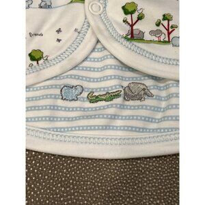 Kissy Kissy Noah's Arc Reversible Hoodie Cardigan 3/6M EUC